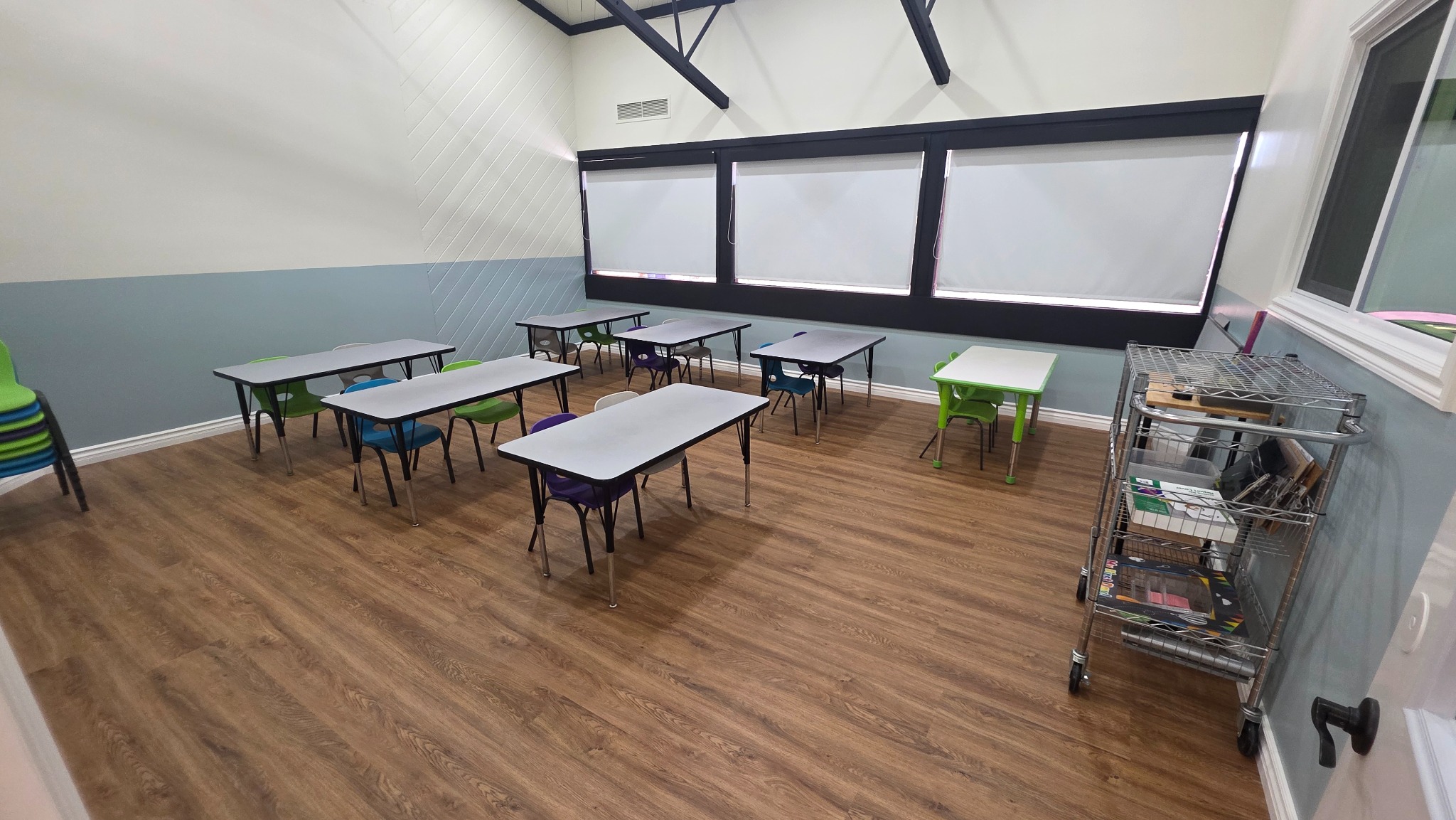 Bright classroom