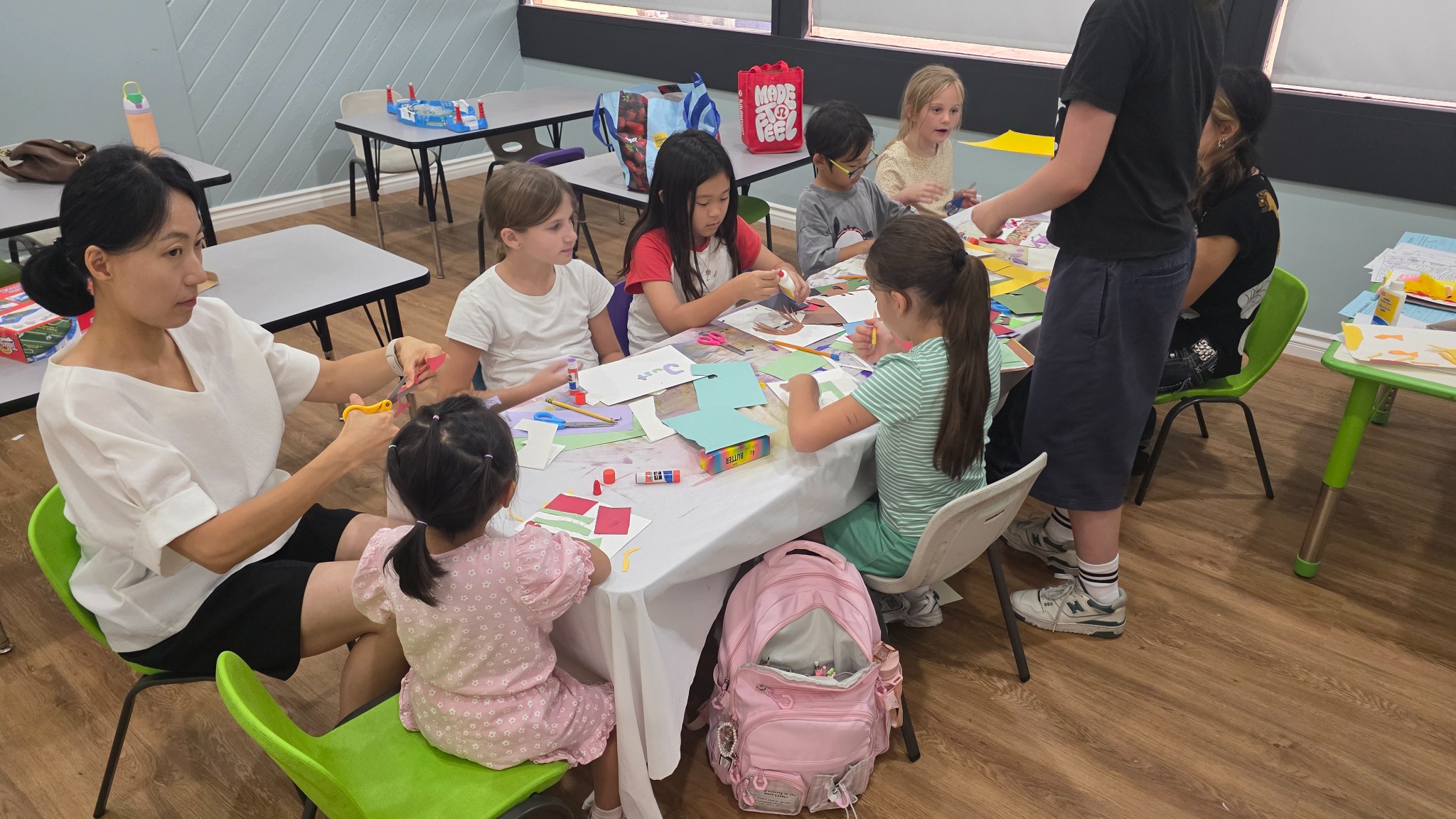 Students participating in an activity at Crescenta Learning Center